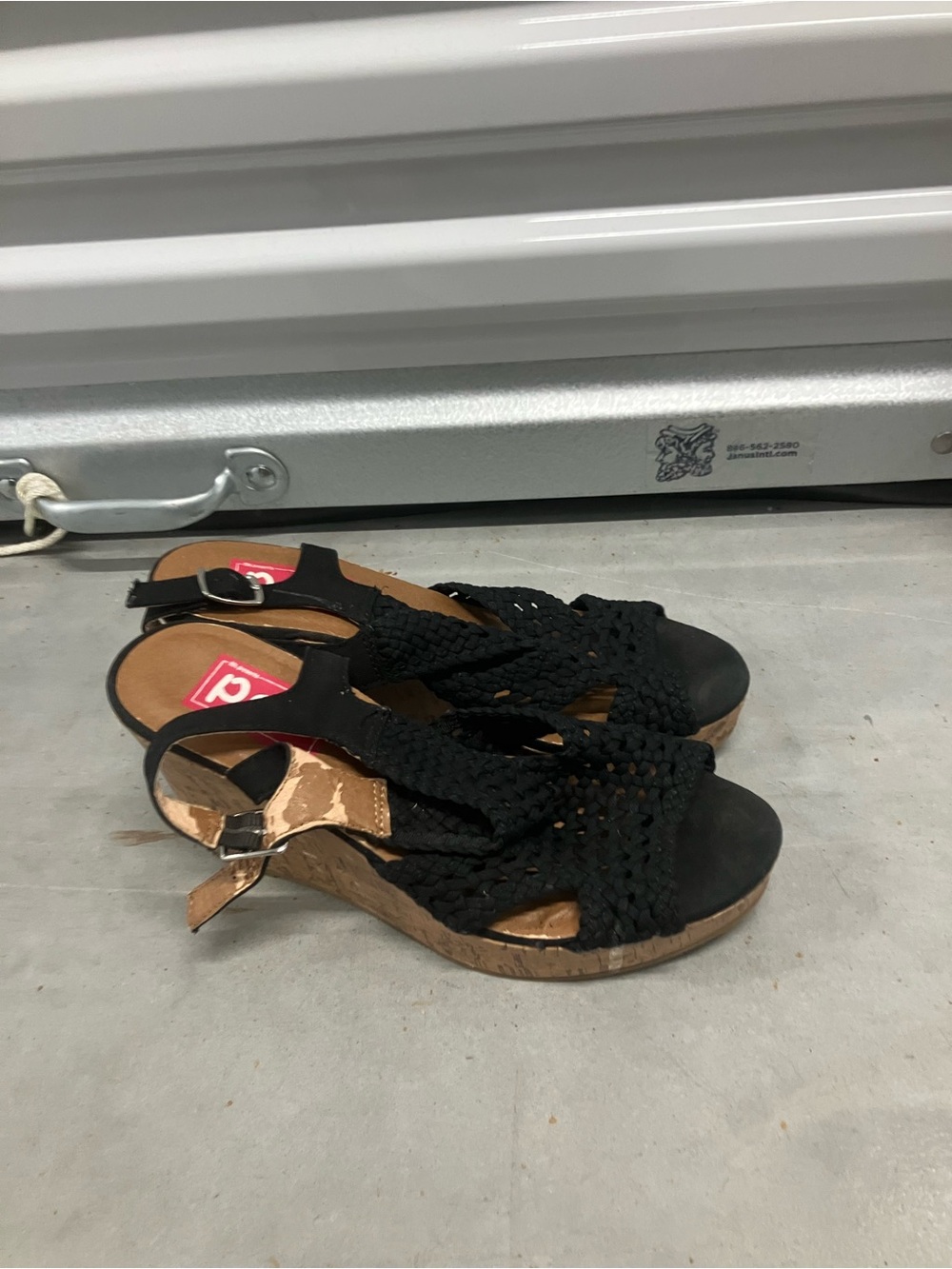 Jellypop Black Wedges